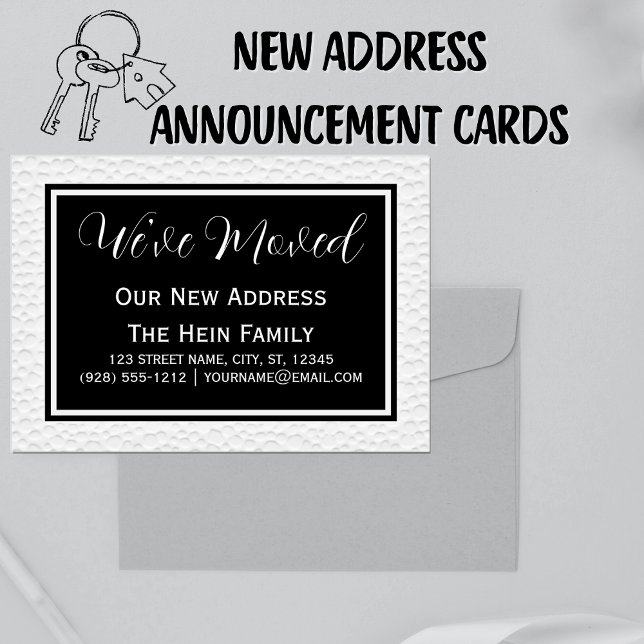 Simply Elegant We've Moved Change Of Address  Announcement (New Address Announcement Cards)