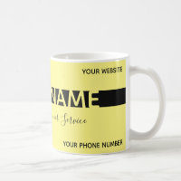 Simply elegant yellow black stripe business card