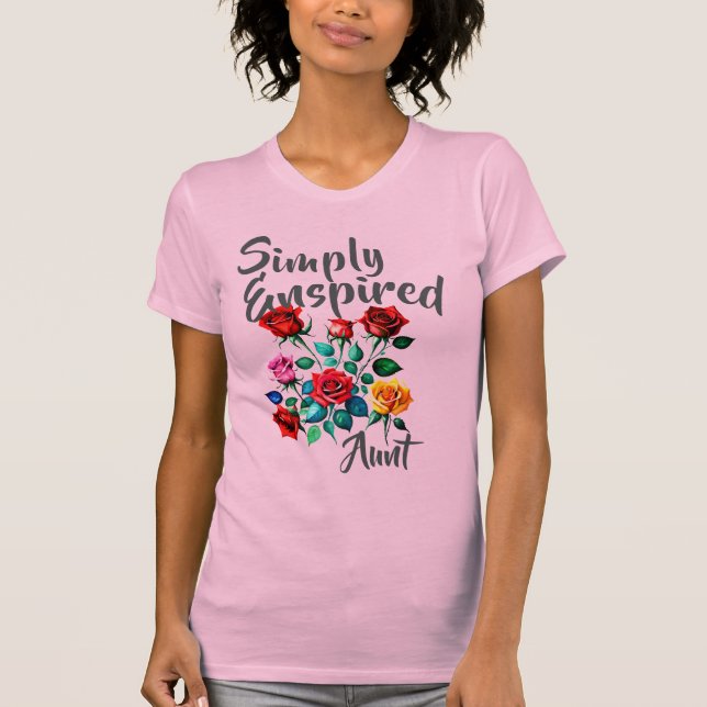 Simply Enspired Customisable "Aunt" T-Shirt (Front)
