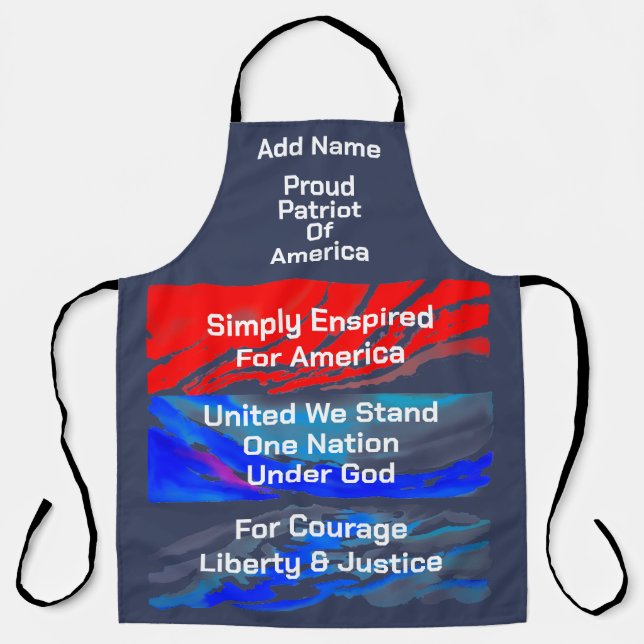 Simply Enspired For America Unisex Apron (Front)