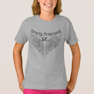 Simply Enspired Ornate Angel Wing Girls T-Shirt