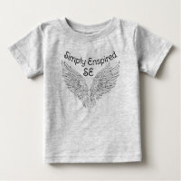 Simply Enspired Ornate Angel Wing T-Shirt: