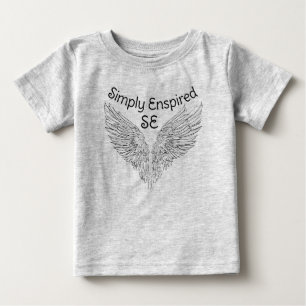 Simply Enspired Ornate Angel Wing T-Shirt: Baby T-Shirt