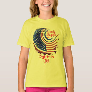 SImply Enspired Patriotic Girl/Daughter Custom T-Shirt