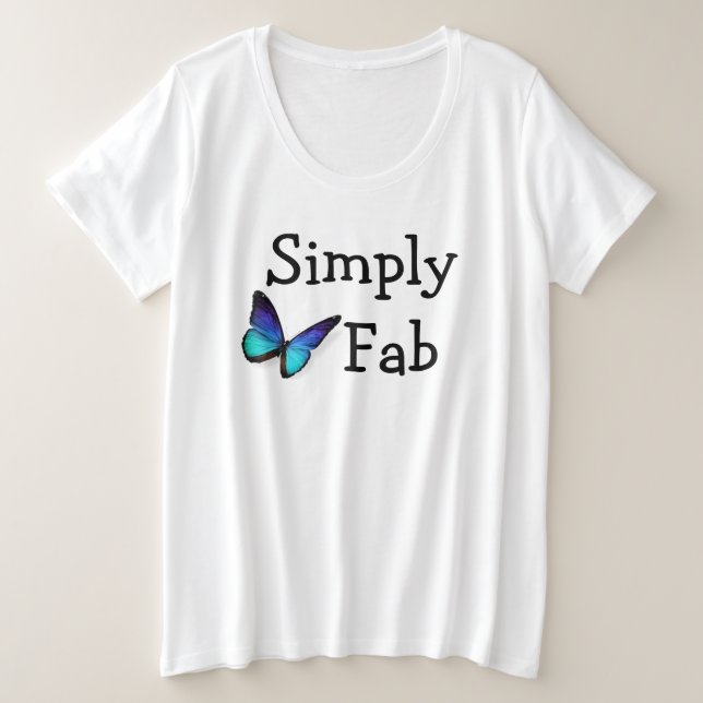 Simply Fab Womens Plus Size T-Shirt (Design Front)