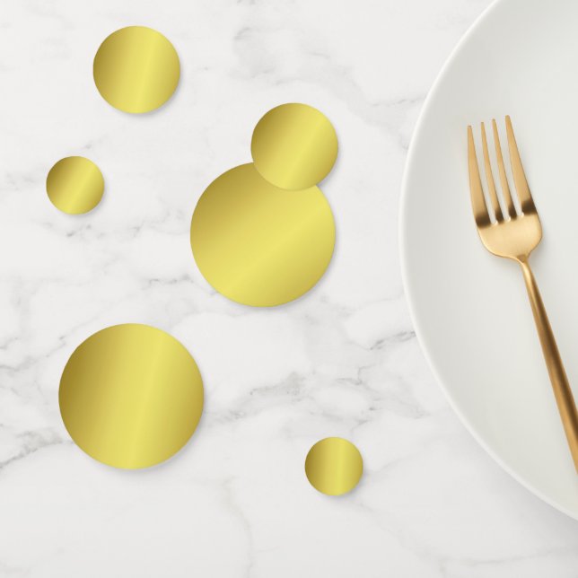 Simply Fun, Bright, and Elegant Gold Confetti  (Group)