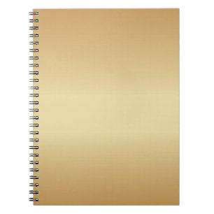 Simply Gold Spiral Notebook