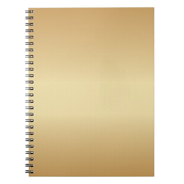 Simply Gold Spiral Notebook (Front)