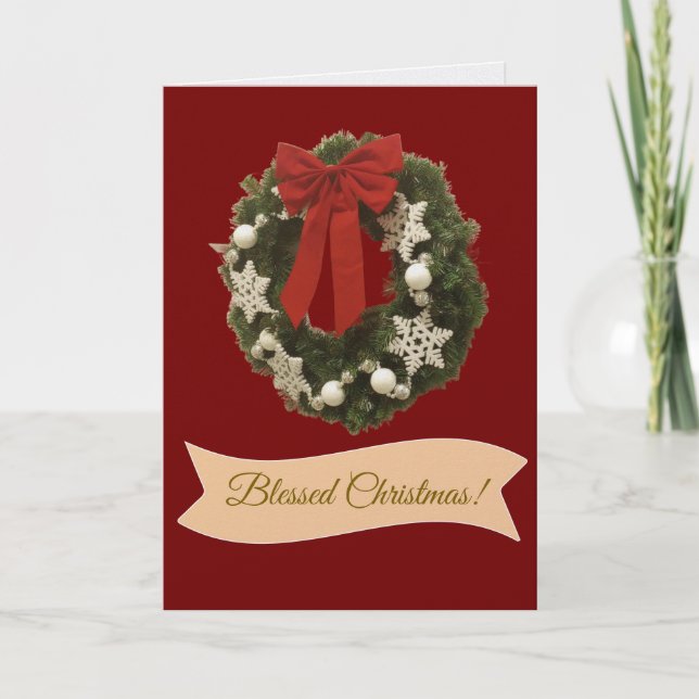 Simply Gorgeous Christmas Greeting Card (Front)