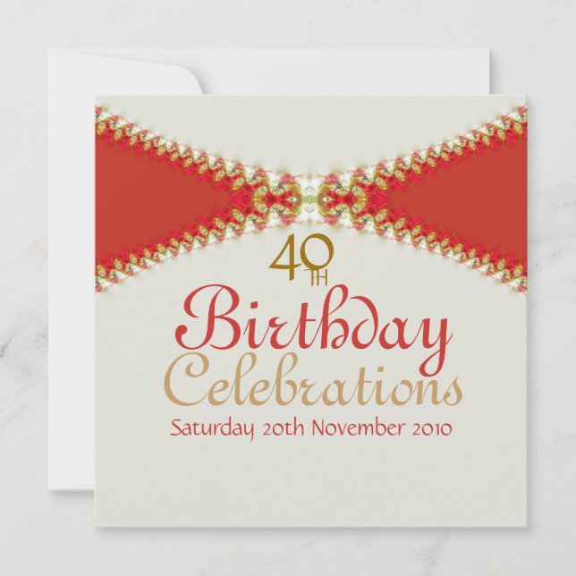 Simply Grand Age Birthday Invitation (Front)