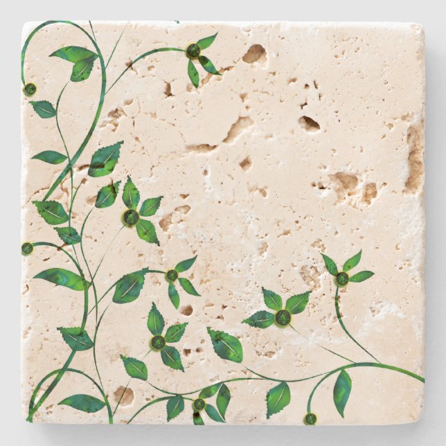 Simply Green Stone Coaster (Front)