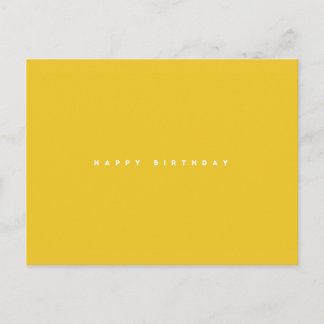 Simply Happy Birthday Postcard