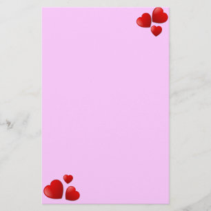 Simply Hearts Stationery