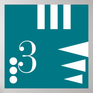 Simply Letter & Icon ART + your colours & ideas Poster