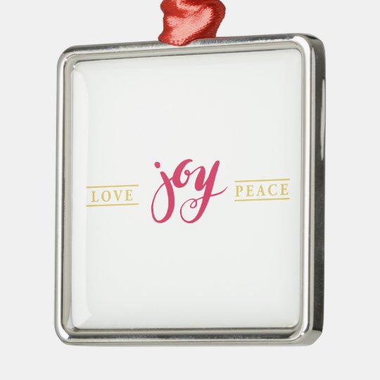 Simply Love Joy Peace Holiday Ornament