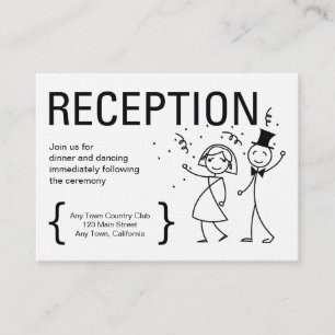 Simply Love Wedding Reception Card
