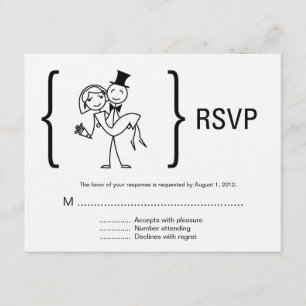 Simply Love Wedding RSVP Card