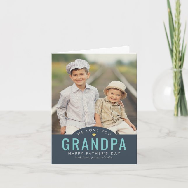 Simply Loved EDITABLE COLOR Father's Day Card (Front)