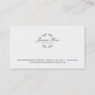 Simply Luxurious Boutique-Style Business Card