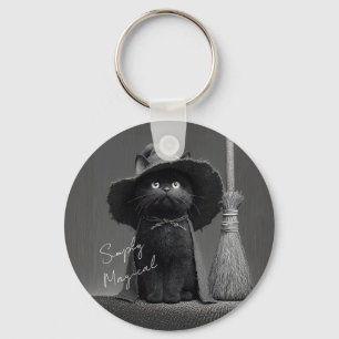 Simply Magical Witch Cat Key Ring