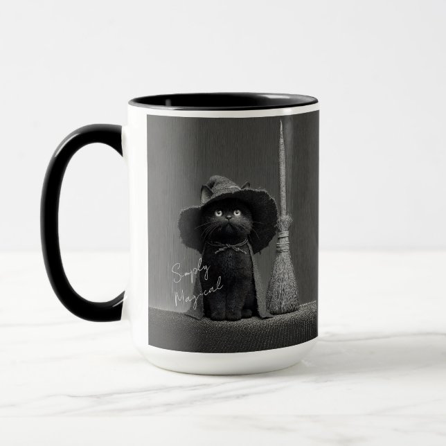 Simply Magical Witch Cat Mug (Left)