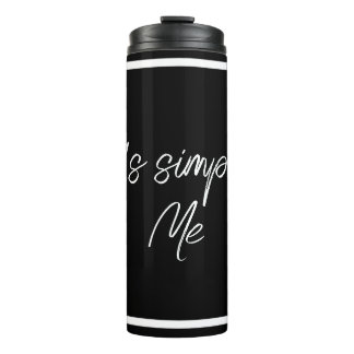 Simply Me – Elegant Black Insulated Bottle