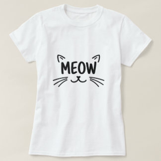 Simply Meow Cute Cat Face for Feline T-Shirt