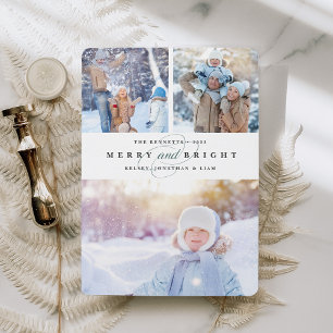 Simply Merry 3 Photo Holiday Card