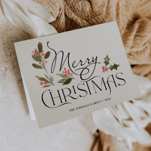 Simply Merry Christmas Folded Card