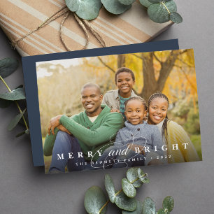 Simply Merry Overlay   Photo Holiday Card