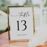 Simply Minimal Table Numbers<br><div class="desc">Help your guests easily find their way with these lovely double sided table number cards. Easily edit the numbers and names! See the whole collection for more matching items!</div>