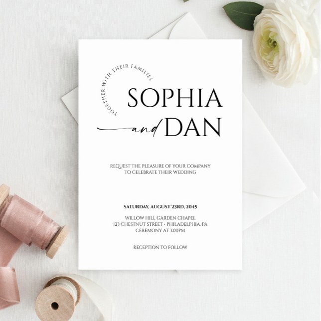 Simply Minimal Wedding Invitation (Simply Minimal Wedding Invitation)