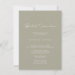 Simply Minimalist Bridal Luncheon Invitation
