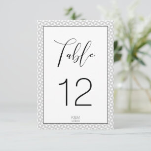 Simply Minimalist Table Numbers Black ID523
