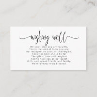 Simply Minimalist Wishing Well Black ID523