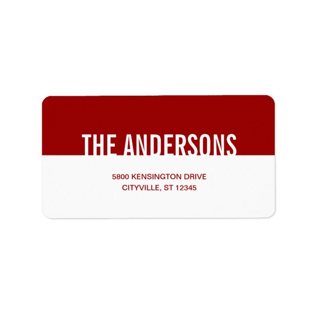 Simply Modern Address Labels (Front)