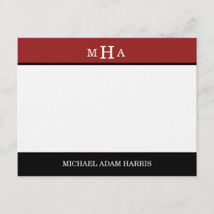 Simply Modern Graduation Thank You Cards (Red)