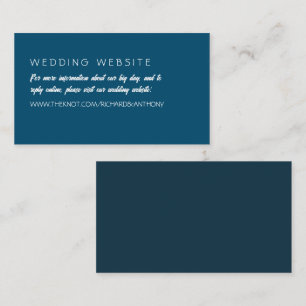 Simply Modern, Trendy Wedding Website Enclosure Card