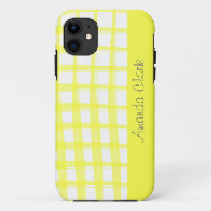 Simply Modern Yellow Lattice Design Case-Mate iPhone Case