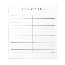 Simply Motivated personalised list notepad