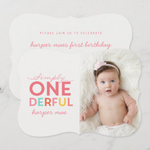 SIMPLY ONEDERFUL WONDERFUL INVITATION