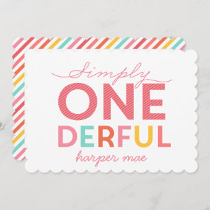 SIMPLY ONEDERFUL WONDERFUL INVITATION