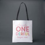 SIMPLY ONEDERFUL WONDERFUL TOTE BAG<br><div class="desc">SIMPLY ONEDERFUL. MARK YOUR LITTLE ONES SPECIAL DAY WITH STYLE IN THIS PERSONALIZABLE FIRST BIRTHDAY DESIGN. PART OF A COLLECTION.</div>