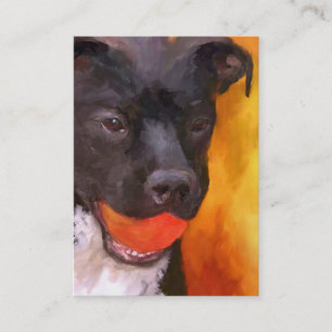 Simply Orange Dog Profile Business Cards