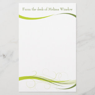 Simply Organic Flowers 5.5" x 8.5" Stationery