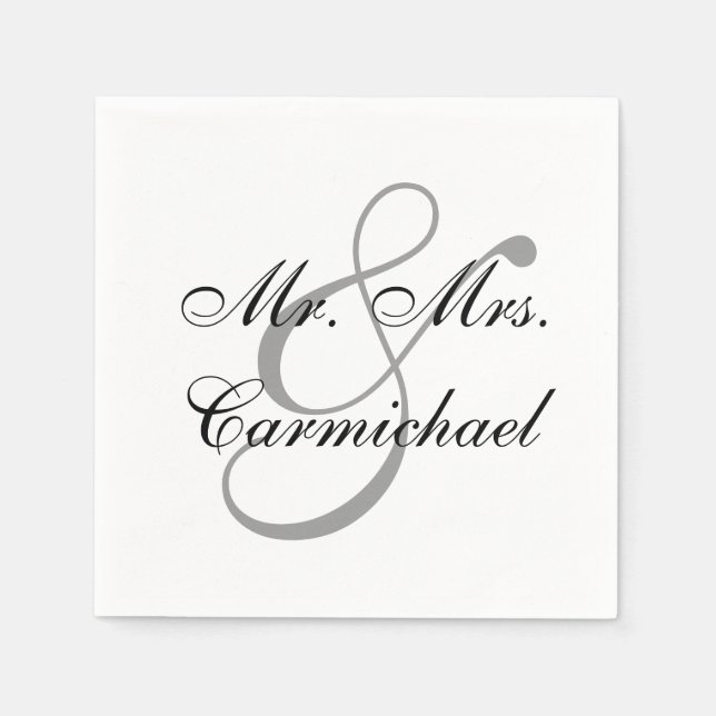 Simply Perfect Mr. & Mrs. Napkin (Front)