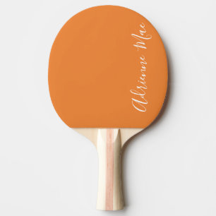 Simply Personalised Neon Orange Ping Pong Paddle