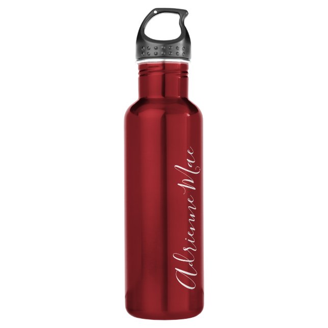 Simply Personalised Red 710 Ml Water Bottle (Front)