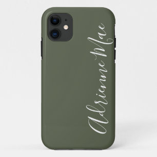 Simply Personalized Chive Green Case-Mate iPhone Case