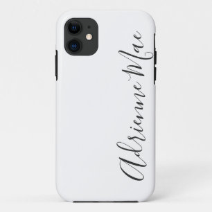 Simply Personalized White & Charcoal Case-Mate iPhone Case